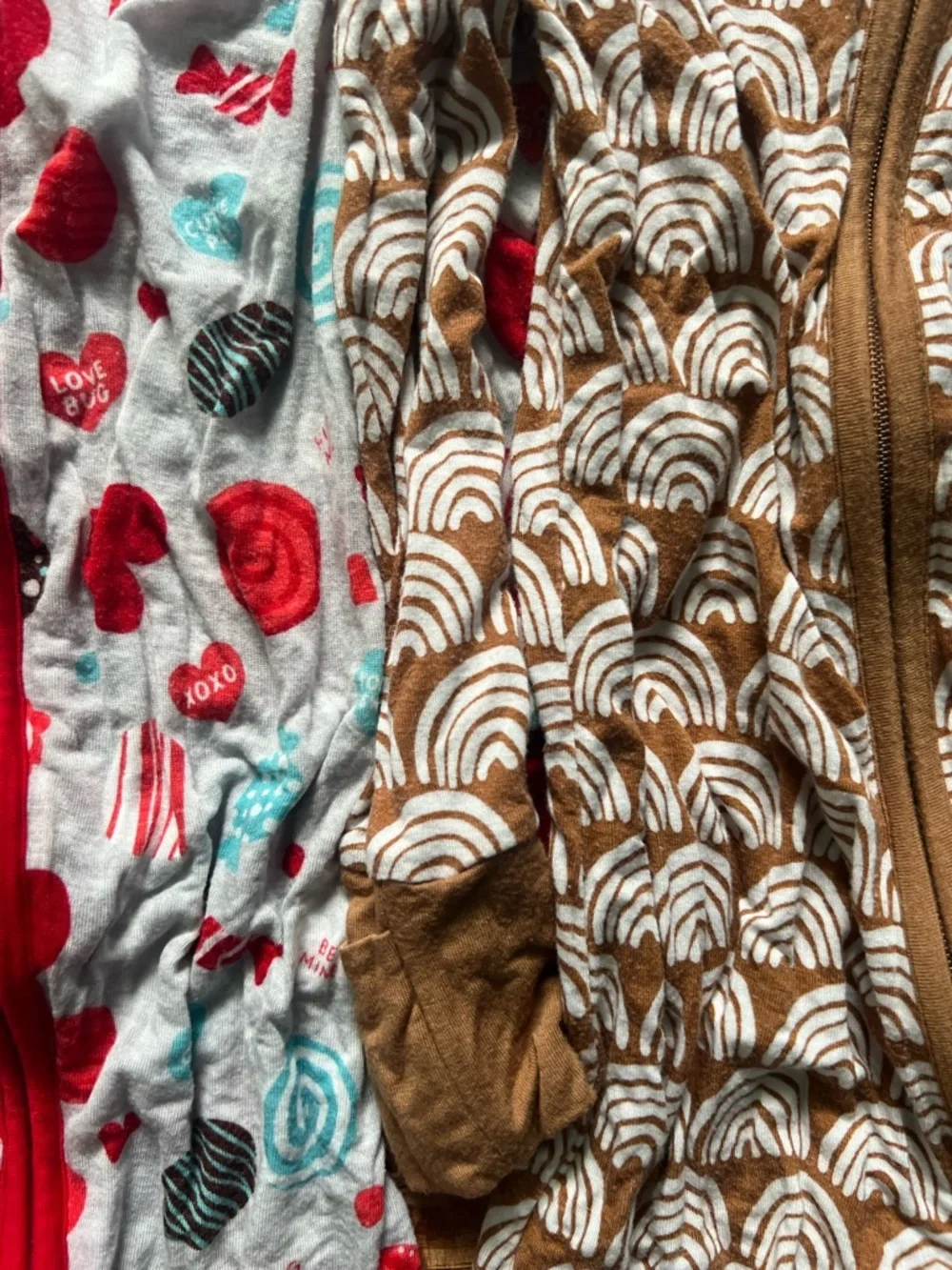 5 pair of Little‎ Sleepies 12-18 Month Zipper Footed Pajama - Multicolor